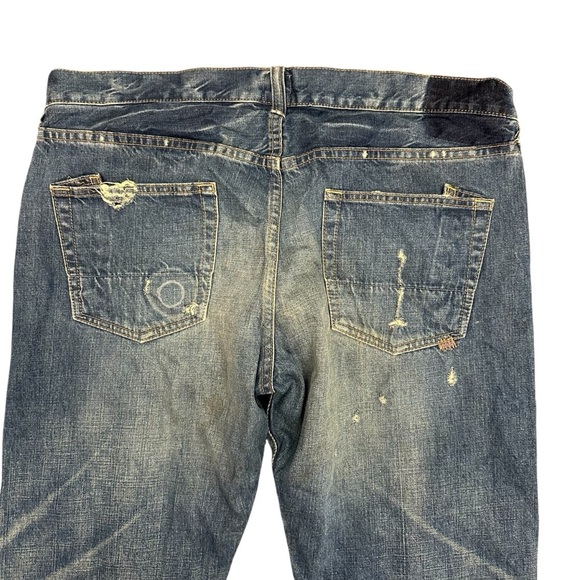 PRPS Men's wide leg distressed button fly jeans Size 38 - Picture 4 of 11